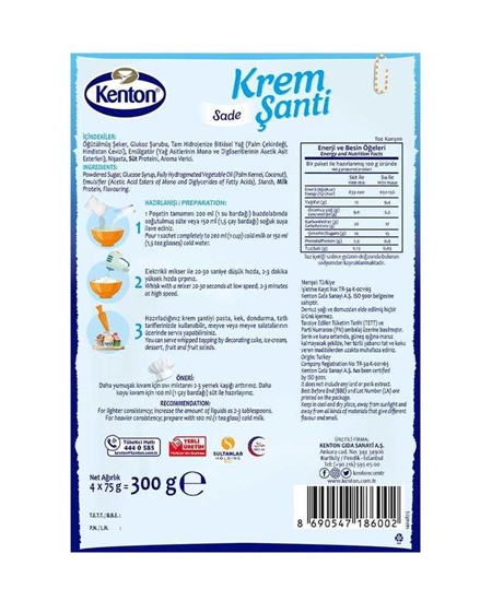 Picture of Kenton Krem Şanti 300 g X 12'li Koli Sade