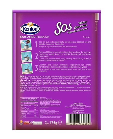 Picture of Kenton Sos 125 g X 24'lü Koli Bitter Çikolatalı