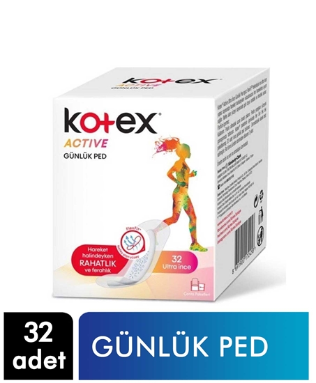 Picture of KOTEX ACTIVE GÜNLÜK PED 32'Lİ (32X16