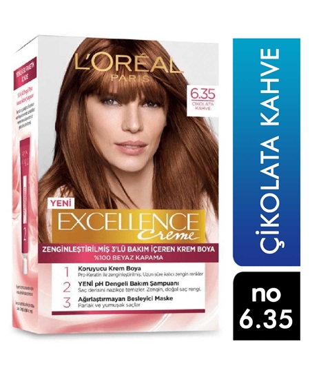 Picture of Loreal Excellence Set Saç Boyası Çikolata Kahve No: 6.35