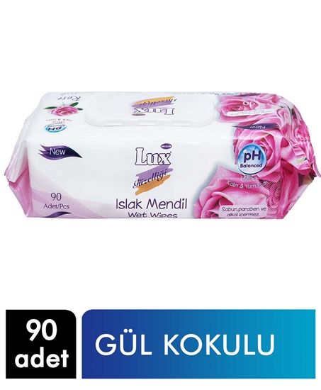 Picture of Lux  Islak Mendil 90'lı Gül Kokulu