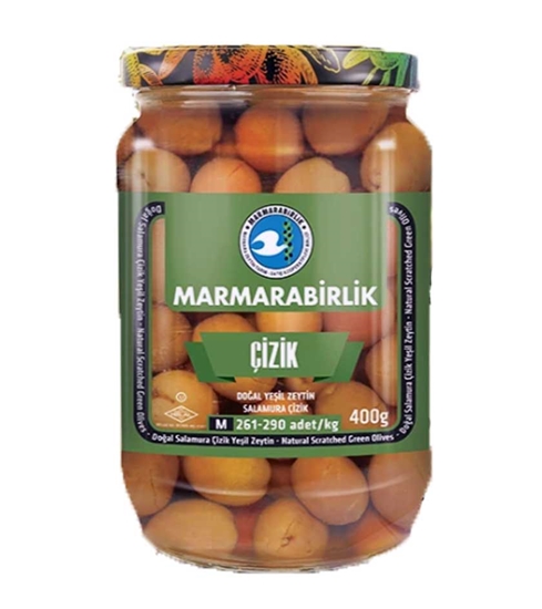 Picture of Marmara Birlik Çizik Cam Zeytin 400 gr (261-290)