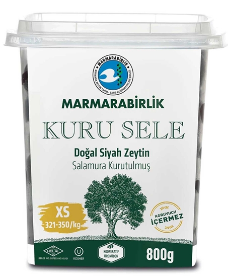 Picture of Marmara Birlik Kuru Sele Zeytin 800 gr (321-350)