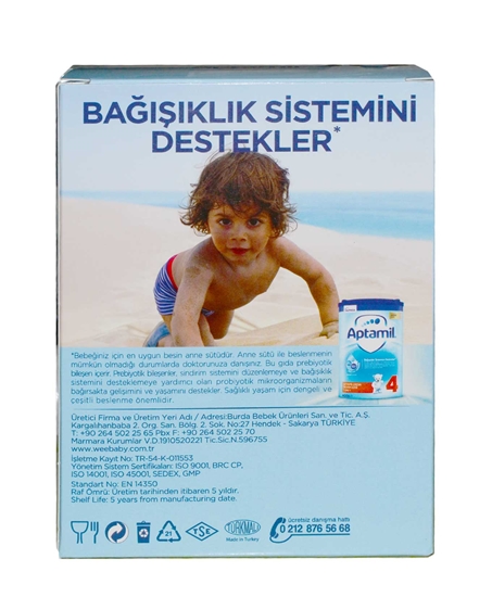 Picture of Milupa Aptamil 1 Bebek Sütü 0-6 Ay 800 gr Biberon Hediyeli