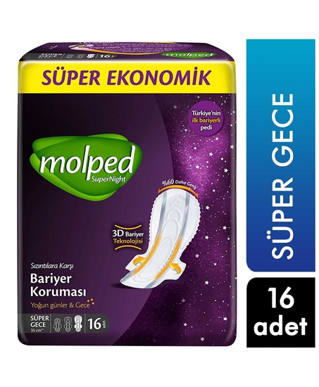 Picture of Molped Sanitary Pad 16 Pieces Supernight