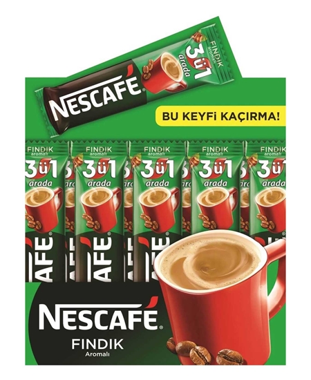 Picture of Nescafe 3ü 1 Arada 17 g X 48'li Paket Çözünebilir Kahve  Fındık Aromalı