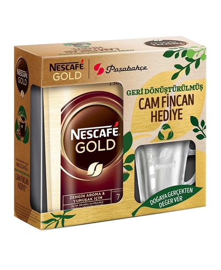 Picture of Nescafe Gold Kahve Eko Paket 150 gr + Kupa Bardak Hediye