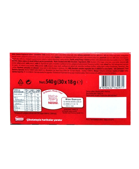 Nestle,Nestle Classic Sütlü Çikolatalı Çıtır Gofret 18 gr,çikolata,atıştırmalık ürünler,atıştırmalık,aburcubur,aburcubur çeşitleri,çikolata çıtır çikolata,sütlü çikolata,nestle çikolata fiyatları,toptan satın al,toptantr,toptan mağazacılık