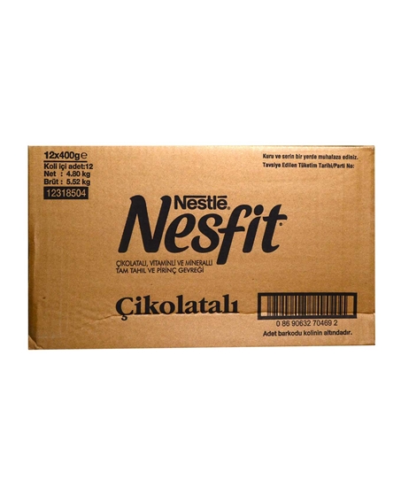 Picture of Nesfit Whole Grain and Rice Flakes 400 gr Chocolate