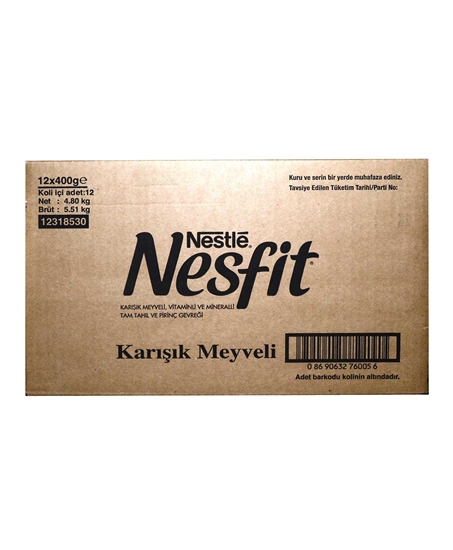 Picture of Nestle Nesfit Tam Tahıl ve Pirinç Gevreği 400 gr Karışık Meyveli