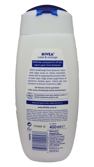 Picture of P-Nivea Care Orange Body Shampoo 400ml