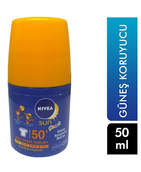 Picture of Nivea Sun Sunscreen Roll On 50 Ml - For Kids 50+ SPF