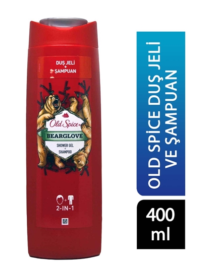 Picture of  Old Spice Shower Gel and Shampoo 400 ml 2in1 Bearglove