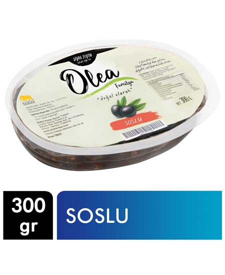 Picture of Olea Familya Siyah Zeytin Vakumlu 300 g X 20'li Koli Soslu