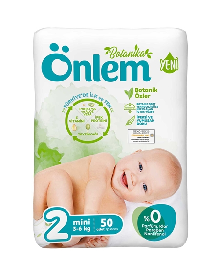 Picture of Önlem Bebek Bezi Jumbo Botanica 50'li Mini