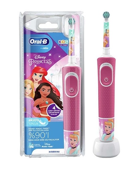 Oral B Şarjlı Diş Fırçası Vitality 100 Çocuk Princess,çocuk fırçaları,çocuk fırçası,çocuk diş macunları,çocuklar için diş fırçası,toptan satın al,toptan tr,toptan mağazacılık