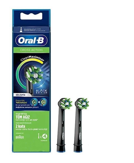 Picture of Oral-B Şarjlı Diş Fırçası Yedek Başlık 2'li Cross Action Black