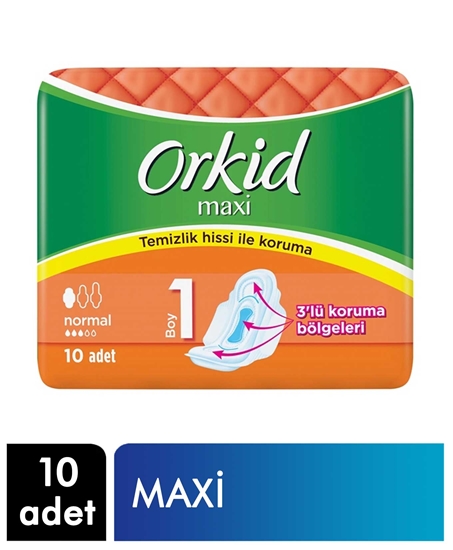 Picture of Orkid Hijyenik Ped Maxi 10'lu Normal