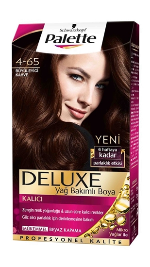 Picture of P-Palette Deluxe Büyüleyici Kahve 4-65 Tüp Krem Saç Boyası 50 ml