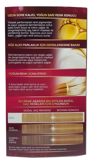 Picture of P-Palette Deluxe Dore Sarı 10-5 Tüp Krem Saç Boyası 50 ml