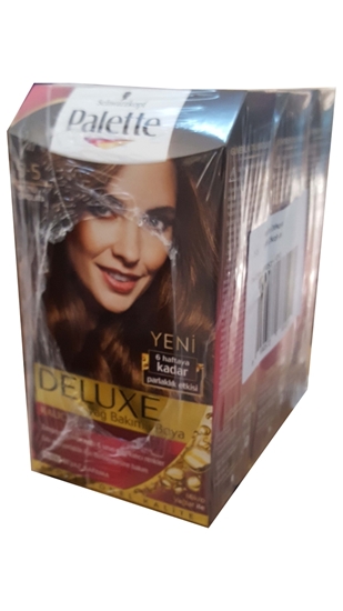 Picture of P-Palette Deluxe Işıltılı Çikolata 5-5 Tüp Krem Saç Boyası 50 ml