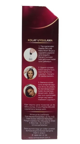 Picture of P-Palette Deluxe Kahve Bakır 6-70 Tüp Krem Saç Boyası 50 ml