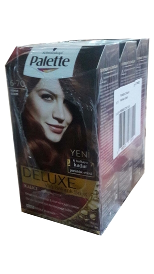 Picture of P-Palette Deluxe Kahve Bakır 6-70 Tüp Krem Saç Boyası 50 ml