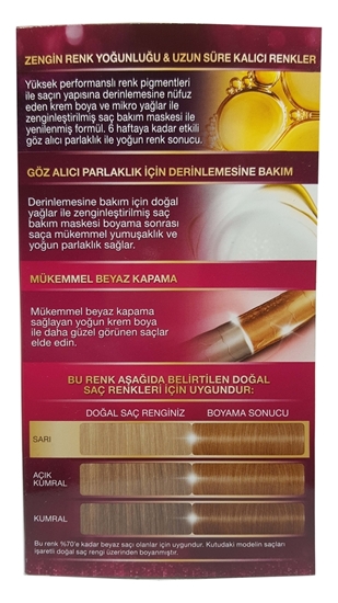 Picture of P-Palette Deluxe Kahve Köpüğü 8-65 Tüp Krem Saç Boyası 50 ml