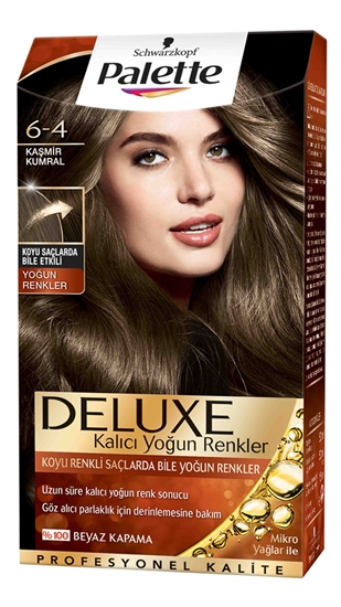 Picture of P-Palette Deluxe Kaşmir Kumral 6-4 Tüp Krem Saç Boyası 50 ml