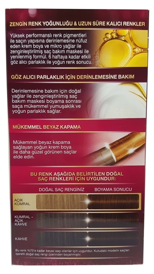 Picture of P-Palette Deluxe Göz Alıcı Kahve 6-65 Tüp Krem Saç Boyası 50 ml