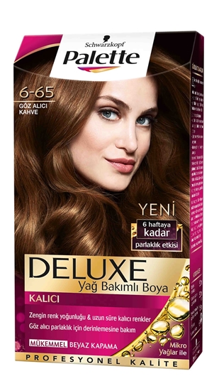 Picture of P-Palette Deluxe Göz Alıcı Kahve 6-65 Tüp Krem Saç Boyası 50 ml