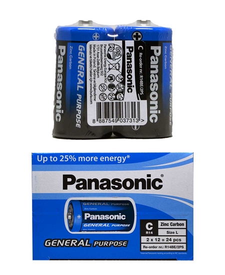 Picture of Panasonic Pil 2x12'li Paket C Boy  R14BE/2S -DK