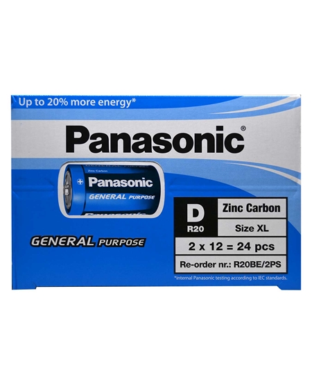 panasonic, pil, panasonic pil, D pil, büyük pil, şişman pil, R20BE/2PS