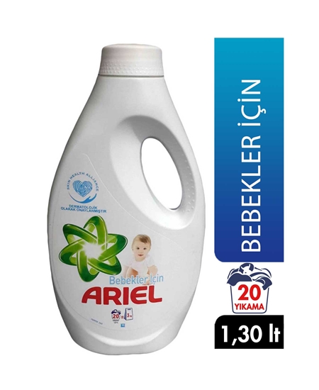 Picture of  Ariel Liquid Laundry Detergent 1,30 Lt For Babies