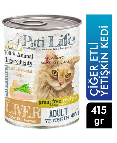 Picture of Pati Life Kedi Maması Ciğerli Konserve 415 g