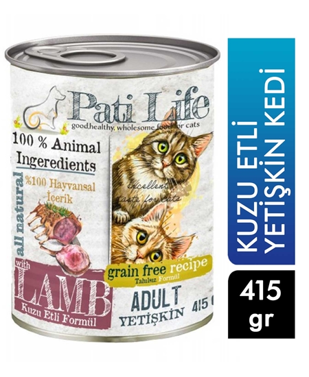 Picture of Pati Life Kedi Maması Kuzu Etli Konserve 415 g