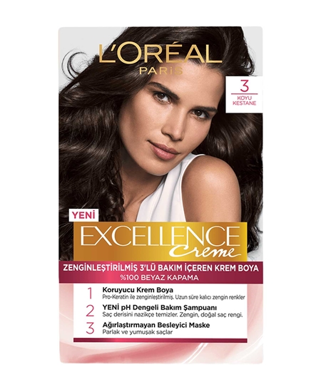 Picture of Loreal Excellence Set Saç Boyası Koyu Kestane No: 3