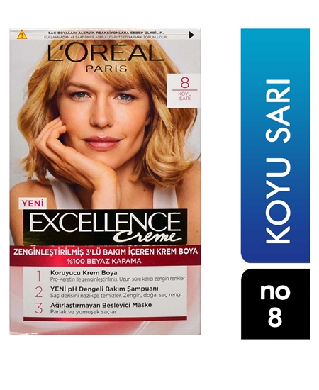 Picture of Loreal Excellence Set Saç Boyası Koyu Sarı No: 8