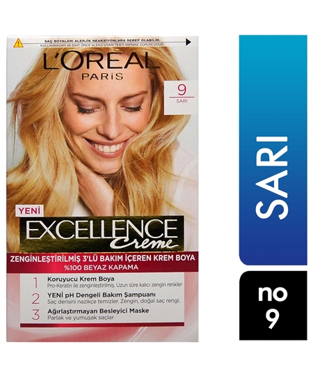 Picture of Loreal Excellence Set Saç Boyası Sarı No: 9