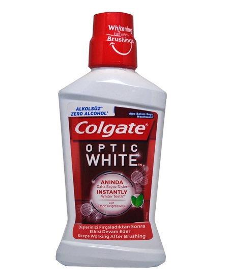 ağız bakım suyu, colgate, colgate optik beyaz, colgate ağız bakım suyu