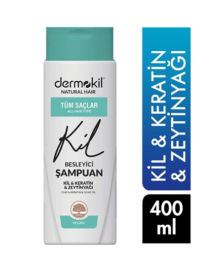 Picture of Dermokil Şampuan 400 ml Naturel Hair Tüm Saçlar için Besleyici