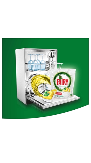 Picture of P-Fairy All in One Lemon Perfumed Dishwasher Tabs 90's