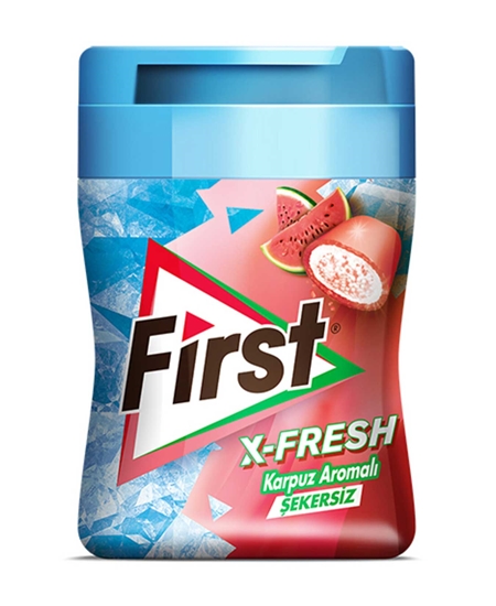 Picture of FIRST  X-Fresh Sakız 64 g X 6'lı Paket Karpuz Aromalı