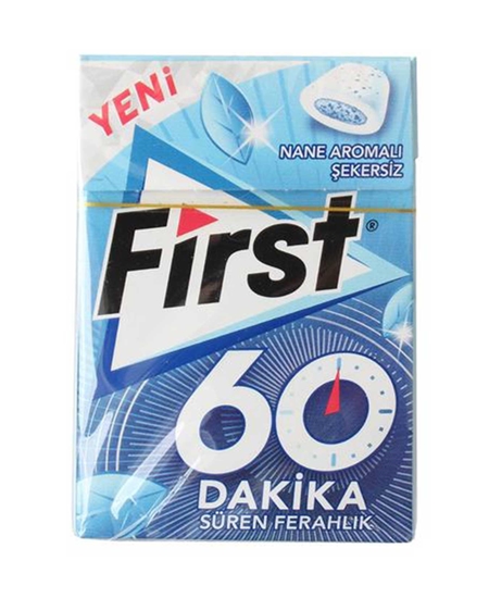 Picture of First 60 Dakika Sakız 20 g X 12'li Paket Nane Aromalı