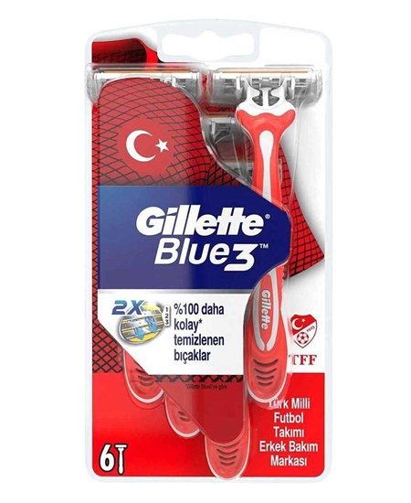 Picture of Gillette Blue3 Pride Disposable Razor 6 Pcs (OUTLET)