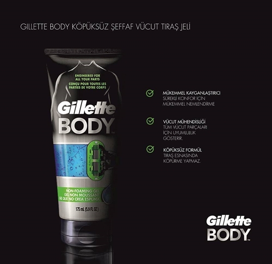 Picture of XGillette Body No-Foam Body Shaving Gel For Men  175 ml