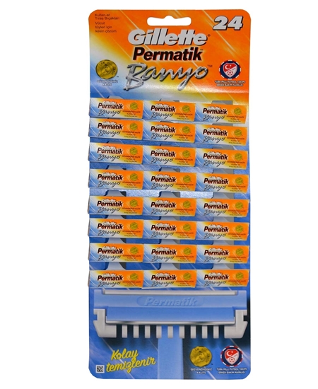 gillette, gillette permatik, permatik, permatik banyo, kullan at tıraş bıçağı, tıraş bıçağı