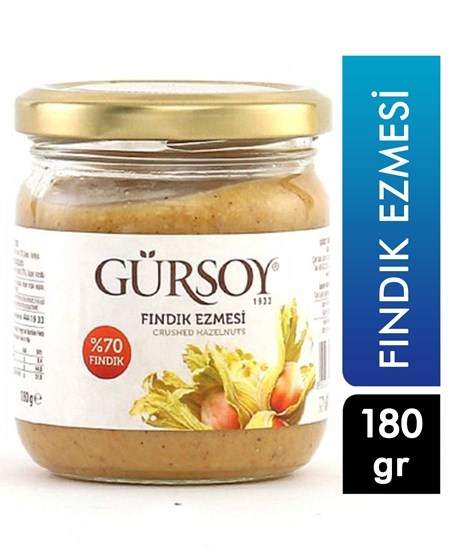 Picture of Gürsoy Şekerli Fındık Ezmesi 180 gr Cam Kavanoz