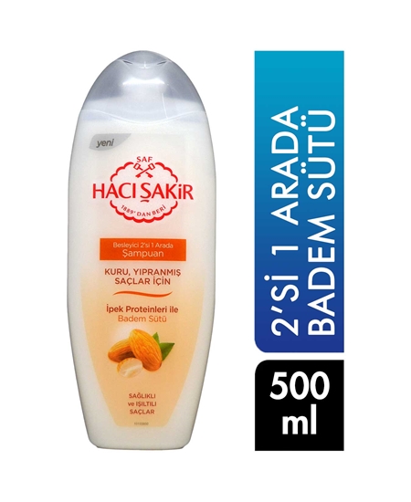 Picture of Hacı Şakir 2 in 1 Shampoo 500 ml Almond Milk