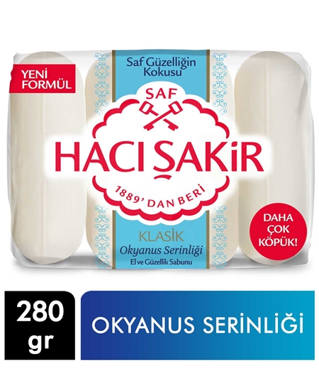 Picture of Hacı Şakir Klasik Güzellik Sabunu 4x70 gr Okyanus Serinliği